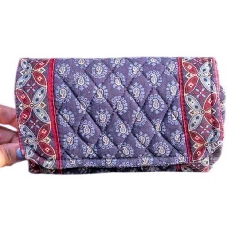 Vintage Vera Bradley ~ Quilted Wallet ~ Classic Navy ~ 1998 Retired - Picture 2 of 16